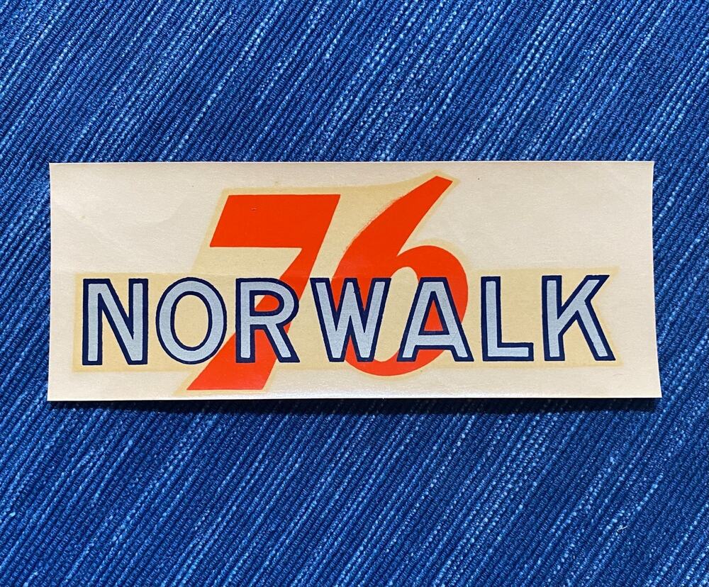 Vintage Union 76 Oil Norwalk California Water Decal Gas Station Travel Souvenir